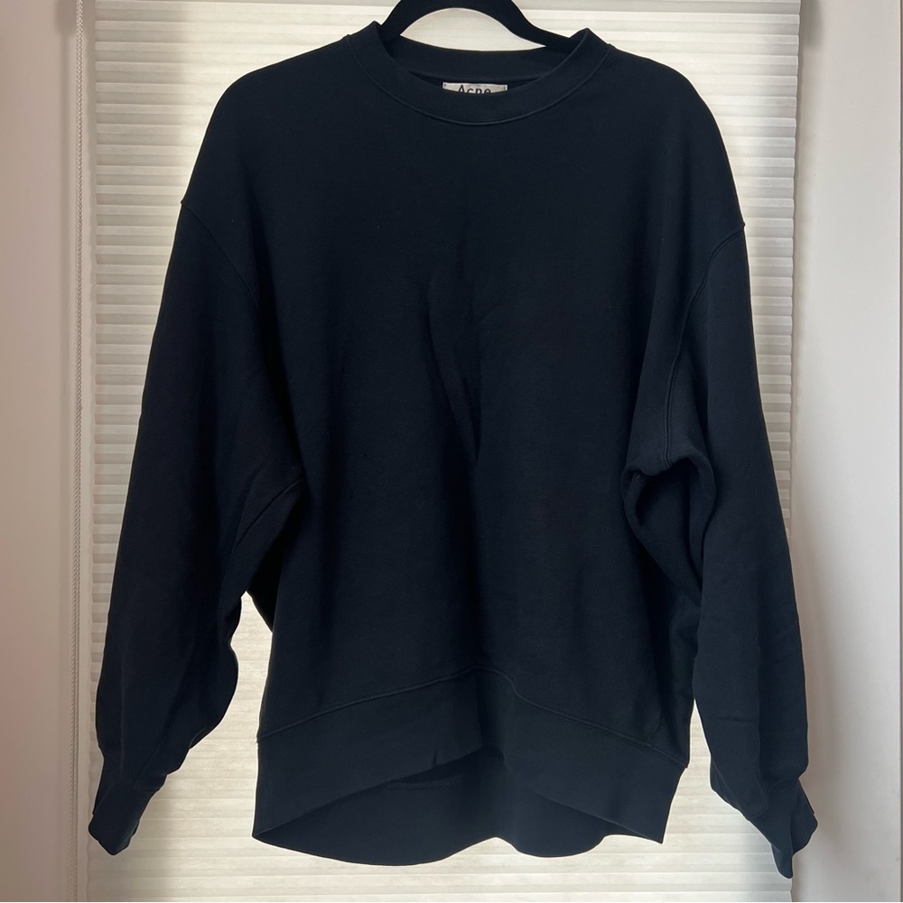 Acne Studio women’s oversized black fleece sweatshirt (S)